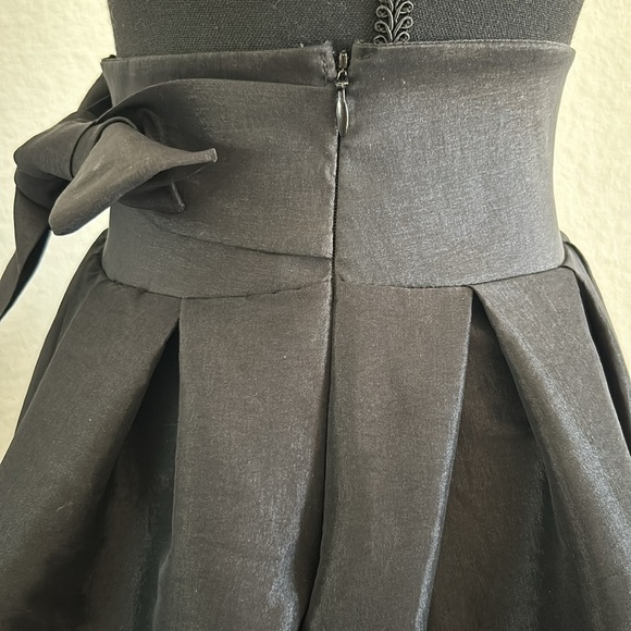 Kafe Design High Low Taffeta Skirt Black Size Small - Picture 5 of 7